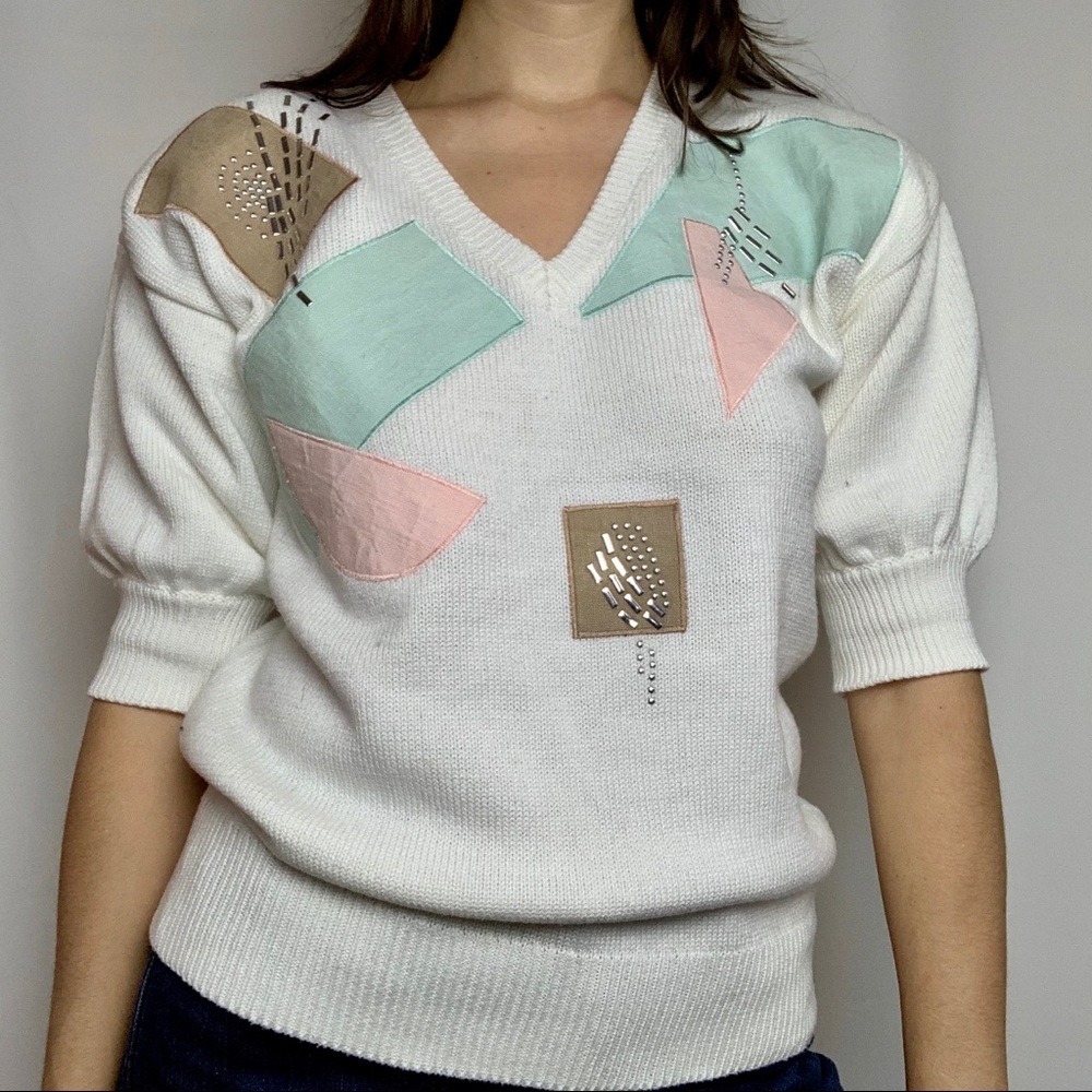 Vintage Enfin by Marcia V-Neck Sweater